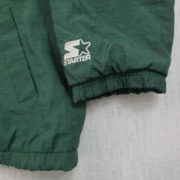 NFL Green Bay Packers Pro Line Starter Jacket Football Mens XL Green Hood Zipper - Picture 5 of 12